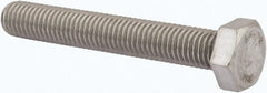 Value Collection - M12x1.75mm Metric Coarse, 80mm Length Under Head Hex Head Cap Screw - Fully Threaded, Grade 316 & Austenitic A4 Stainless Steel, Uncoated, 19mm Hex - Exact Tooling