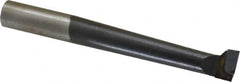 Made in USA - 11/16" Min Bore Diam, 3-3/4" Max Bore Depth, 5/8 Shank Diam, Boring Bar - Right Hand Cut, Carbide-Tipped, Bright Finish - Exact Tooling