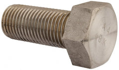 Value Collection - M33x3.50mm Metric Coarse, 80mm Length Under Head Hex Head Cap Screw - Fully Threaded, Grade 316 & Austenitic A4 Stainless Steel, Uncoated, 50mm Hex - Exact Tooling