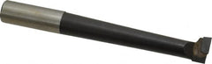 Made in USA - 13/16" Min Bore Diam, 4-1/2" Max Bore Depth, 3/4 Shank Diam, Boring Bar - Right Hand Cut, Carbide-Tipped, Bright Finish - Exact Tooling
