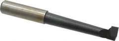 Made in USA - 3/8" Min Bore Diam, 1-7/8" Max Bore Depth, 3/8 Shank Diam, Boring Bar - Right Hand Cut, Carbide-Tipped, Bright Finish - Exact Tooling