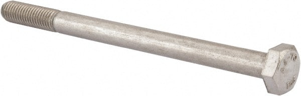 Value Collection - M10x1.50mm Metric Coarse, 140mm Length Under Head Hex Head Cap Screw - Partially Threaded, Grade 316 & Austenitic A4 Stainless Steel, Uncoated, 17mm Hex - Exact Tooling