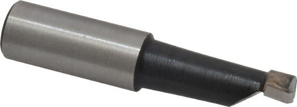 Made in USA - 9/16" Min Bore Diam, 1-1/2" Max Bore Depth, 5/8 Shank Diam, Boring Bar - Right Hand Cut, Carbide-Tipped, Bright Finish - Exact Tooling