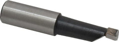 Made in USA - 9/16" Min Bore Diam, 1-1/2" Max Bore Depth, 5/8 Shank Diam, Boring Bar - Right Hand Cut, Carbide-Tipped, Bright Finish - Exact Tooling