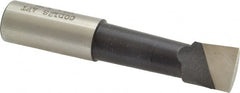 Made in USA - 3/4" Min Bore Diam, 2-1/4" Max Bore Depth, 3/4 Shank Diam, Boring Bar - Right Hand Cut, Cobalt, Bright Finish - Exact Tooling