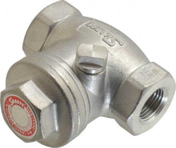 Sharpe Valves - 3/8" Stainless Steel Check Valve - FNPT x FNPT, 200 WOG - Exact Tooling