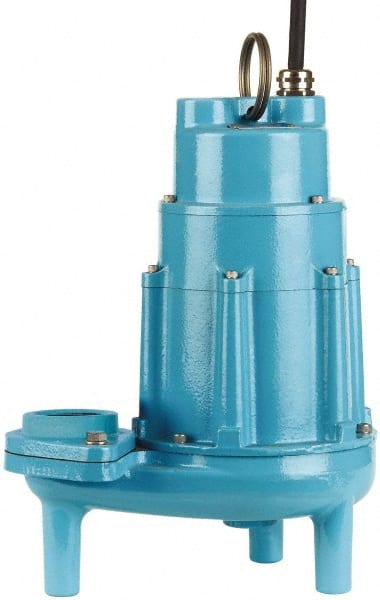 Little Giant Pumps - 2 hp, 16.4 Amp Rating, 230 Volts, Nonautomatic Operation, Effluent Pump - 1 Phase, Cast Iron Housing - Exact Tooling