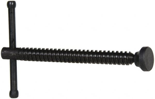 Wilton - Clamp Spindle Assembly - 4-1/4" Thread Length, 3/4" Tip Surface Diam, Use with C-Clamps - Exact Tooling
