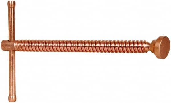 Wilton - Clamp Spindle Assembly - 6-1/16" Thread Length, 3/4" Tip Surface Diam, Use with C-Clamps - Exact Tooling
