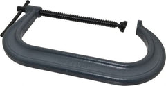 Wilton - Regular-Duty 10-1/8" Max Opening, 6" Throat Depth, Forged Steel Standard C-Clamp - 8,000 Lb Capacity, 2" Min Opening, Deep Throat - Exact Tooling