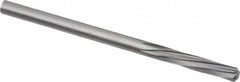 Magafor - 3.1902mm Solid Carbide 6 Flute Chucking Reamer - Spiral Flute, 1/8" Straight Shank, 19/32" Flute Length, 2-1/4" OAL - Exact Tooling