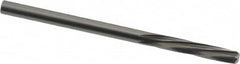 Magafor - 3.241mm Solid Carbide 6 Flute Chucking Reamer - Spiral Flute, 0.1276" Straight Shank, 19/32" Flute Length, 2-1/4" OAL - Exact Tooling