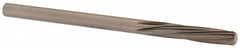 Magafor - 3.3096mm Solid Carbide 6 Flute Chucking Reamer - Spiral Flute, 0.1303" Straight Shank, 19/32" Flute Length, 2-1/4" OAL - Exact Tooling
