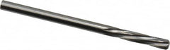 Magafor - 3.3299mm Solid Carbide 6 Flute Chucking Reamer - Spiral Flute, 0.1311" Straight Shank, 19/32" Flute Length, 2-1/4" OAL - Exact Tooling