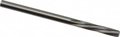 Magafor - 3.429mm Solid Carbide 6 Flute Chucking Reamer - Spiral Flute, 0.135" Straight Shank, 19/32" Flute Length, 2-1/4" OAL - Exact Tooling
