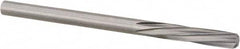 Magafor - 3.5103mm Solid Carbide 6 Flute Chucking Reamer - Spiral Flute, 0.1382" Straight Shank, 19/32" Flute Length, 2-1/4" OAL - Exact Tooling