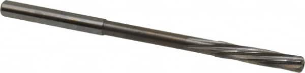 Magafor - 4.32mm Solid Carbide 6 Flute Chucking Reamer - Spiral Flute, 0.177" Straight Shank, 53/64" Flute Length, 3-5/32" OAL - Exact Tooling