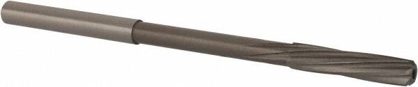 Magafor - 4.48mm Solid Carbide 6 Flute Chucking Reamer - Spiral Flute, 0.177" Straight Shank, 53/64" Flute Length, 3-5/32" OAL - Exact Tooling