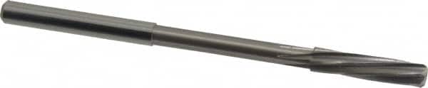 Magafor - 4.75mm Solid Carbide 6 Flute Chucking Reamer - Spiral Flute, 0.177" Straight Shank, 53/64" Flute Length, 3-5/32" OAL - Exact Tooling