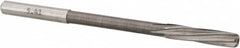 Magafor - #3 Solid Carbide 6 Flute Chucking Reamer - Spiral Flute, 0.216" Straight Shank, 1-1/32" Flute Length, 3-21/32" OAL - Exact Tooling