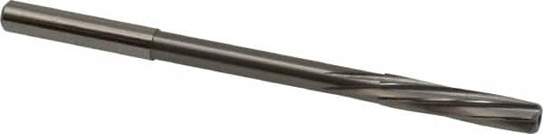 Magafor - 5.96mm Solid Carbide 6 Flute Chucking Reamer - Spiral Flute, 0.236" Straight Shank, 1-7/64" Flute Length, 3-31/32" OAL - Exact Tooling