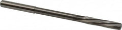 Magafor - 5.96mm Solid Carbide 6 Flute Chucking Reamer - Spiral Flute, 0.236" Straight Shank, 1-7/64" Flute Length, 3-31/32" OAL - Exact Tooling