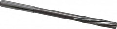Magafor - 6.01mm Solid Carbide 6 Flute Chucking Reamer - Spiral Flute, 0.236" Straight Shank, 1-7/64" Flute Length, 3-31/32" OAL - Exact Tooling