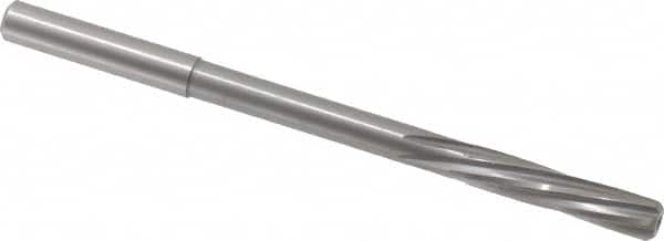 Magafor - 6.74mm Solid Carbide 6 Flute Chucking Reamer - Spiral Flute, 0.276" Straight Shank, 1-7/32" Flute Length, 4-9/32" OAL - Exact Tooling