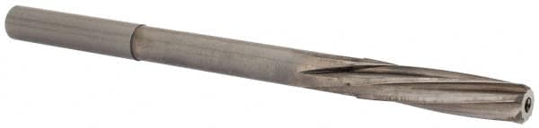 Magafor - 7.14mm Solid Carbide 6 Flute Chucking Reamer - Spiral Flute, 0.276" Straight Shank, 1-7/32" Flute Length, 4-9/32" OAL - Exact Tooling