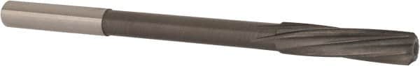 Magafor - 7.54mm Solid Carbide 6 Flute Chucking Reamer - Spiral Flute, 0.276" Straight Shank, 1-7/32" Flute Length, 4-9/32" OAL - Exact Tooling