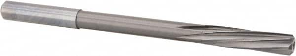 Magafor - 7.7597mm Solid Carbide 6 Flute Chucking Reamer - Spiral Flute, 0.315" Straight Shank, 1-19/64" Flute Length, 4-5/8" OAL - Exact Tooling