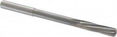 Magafor - 8.73mm Solid Carbide 6 Flute Chucking Reamer - Spiral Flute, 0.354" Straight Shank, 1-27/64" Flute Length, 4-31/32" OAL - Exact Tooling