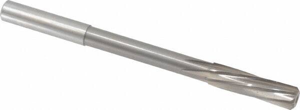 Magafor - 9.49mm Solid Carbide 6 Flute Chucking Reamer - Spiral Flute, 0.354" Straight Shank, 1-27/64" Flute Length, 4-31/32" OAL - Exact Tooling