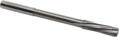 Magafor - 9.52mm Solid Carbide 6 Flute Chucking Reamer - Spiral Flute, 0.354" Straight Shank, 1-27/64" Flute Length, 4-31/32" OAL - Exact Tooling