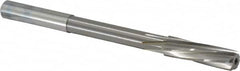 Magafor - 9.54mm Solid Carbide 6 Flute Chucking Reamer - Spiral Flute, 0.354" Straight Shank, 1-27/64" Flute Length, 4-31/32" OAL - Exact Tooling
