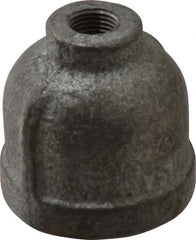 Made in USA - Class 150, 3/4 x 1/8" Galvanized Pipe Reducing Coupling - Threaded, Malleable Iron - Exact Tooling