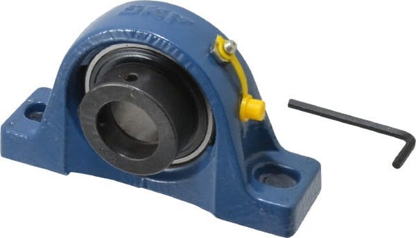 SKF - 1-1/4" ID, Ball Bearing Pillow Block - 1-1/4 Inch Shaft, - Exact Tooling