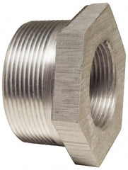 Latrobe Foundry - 1 x 1/2" Aluminum Pipe Hex Bushing - 150 psi, M x F End Connection, Grade 356-F - Exact Tooling