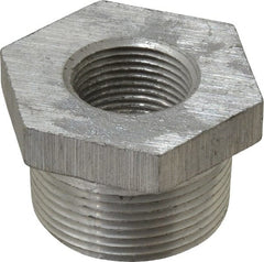Latrobe Foundry - 1-1/4 x 3/4" Aluminum Pipe Hex Bushing - 150 psi, M x F End Connection, Grade 356-F - Exact Tooling