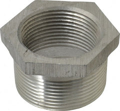 Latrobe Foundry - 1-1/2 x 1-1/4" Aluminum Pipe Hex Bushing - 150 psi, M x F End Connection, Grade 356-F - Exact Tooling