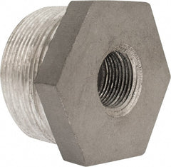 Latrobe Foundry - 2 x 3/4" Aluminum Pipe Hex Bushing - 150 psi, M x F End Connection, Grade 356-F - Exact Tooling