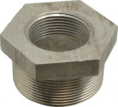 Latrobe Foundry - 2 x 1-1/4" Aluminum Pipe Hex Bushing - 150 psi, M x F End Connection, Grade 356-F - Exact Tooling