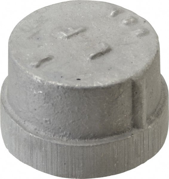 Latrobe Foundry - 1" Aluminum Pipe End Cap - 150 psi, F End Connection, Grade 356-F - Exact Tooling