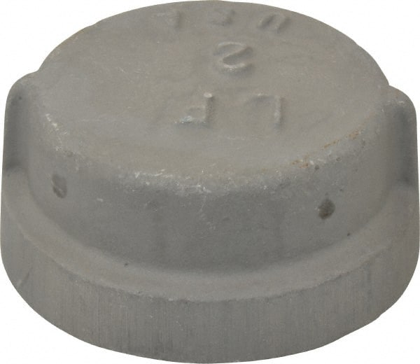 Latrobe Foundry - 2" Aluminum Pipe End Cap - 150 psi, F End Connection, Grade 356-F - Exact Tooling