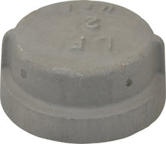 Latrobe Foundry - 2" Aluminum Pipe End Cap - 150 psi, F End Connection, Grade 356-F - Exact Tooling