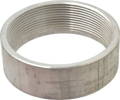 Latrobe Foundry - 4" Aluminum Pipe Half Coupling - 150 psi, F End Connection, Grade 6061-T6 - Exact Tooling