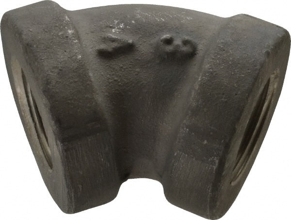 Latrobe Foundry - 3/4" Aluminum Pipe 45° Elbow - 150 psi, F End Connection, Grade 356-F - Exact Tooling