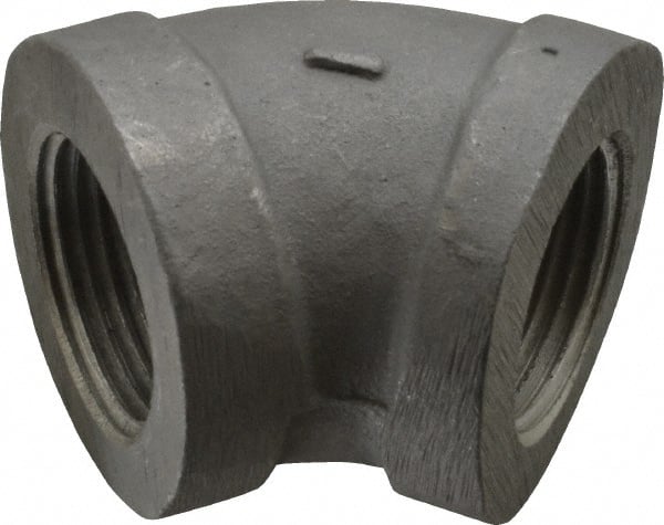 Latrobe Foundry - 1" Aluminum Pipe 45° Elbow - 150 psi, F End Connection, Grade 356-F - Exact Tooling