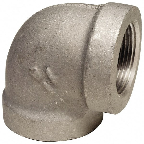 Latrobe Foundry - 3/8" Aluminum Pipe 90° Elbow - 150 psi, F End Connection, Grade 356-F - Exact Tooling