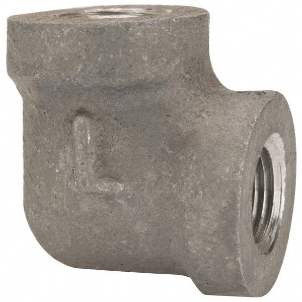 Latrobe Foundry - 1/8" Aluminum Pipe 90° Elbow - 150 psi, F End Connection, Grade 356-F - Exact Tooling